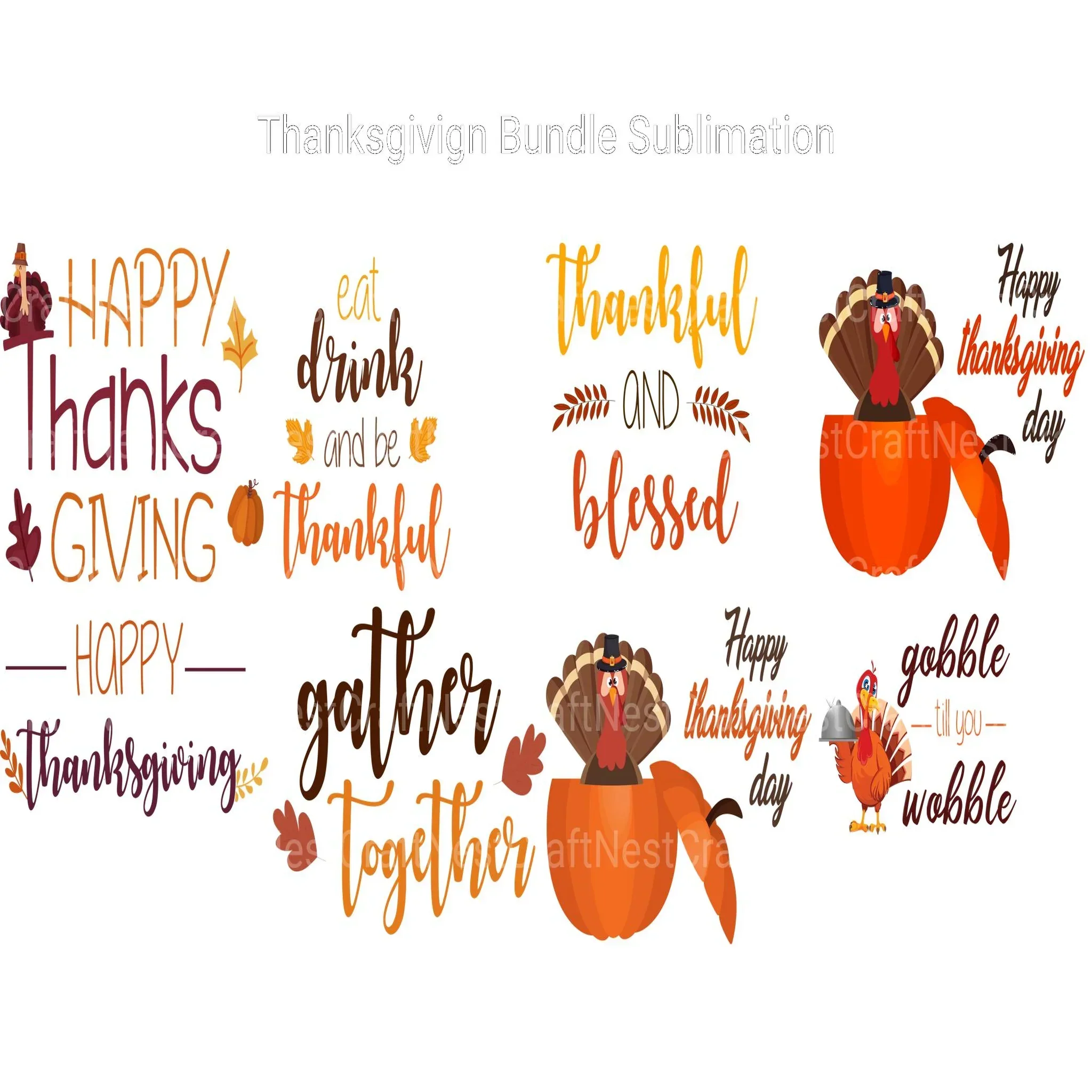 Thanksgiving SVG Bundle - Image 3