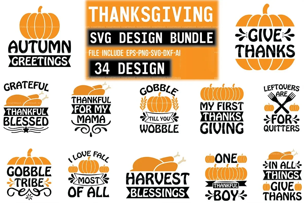 Thanksgiving SVG Bundle