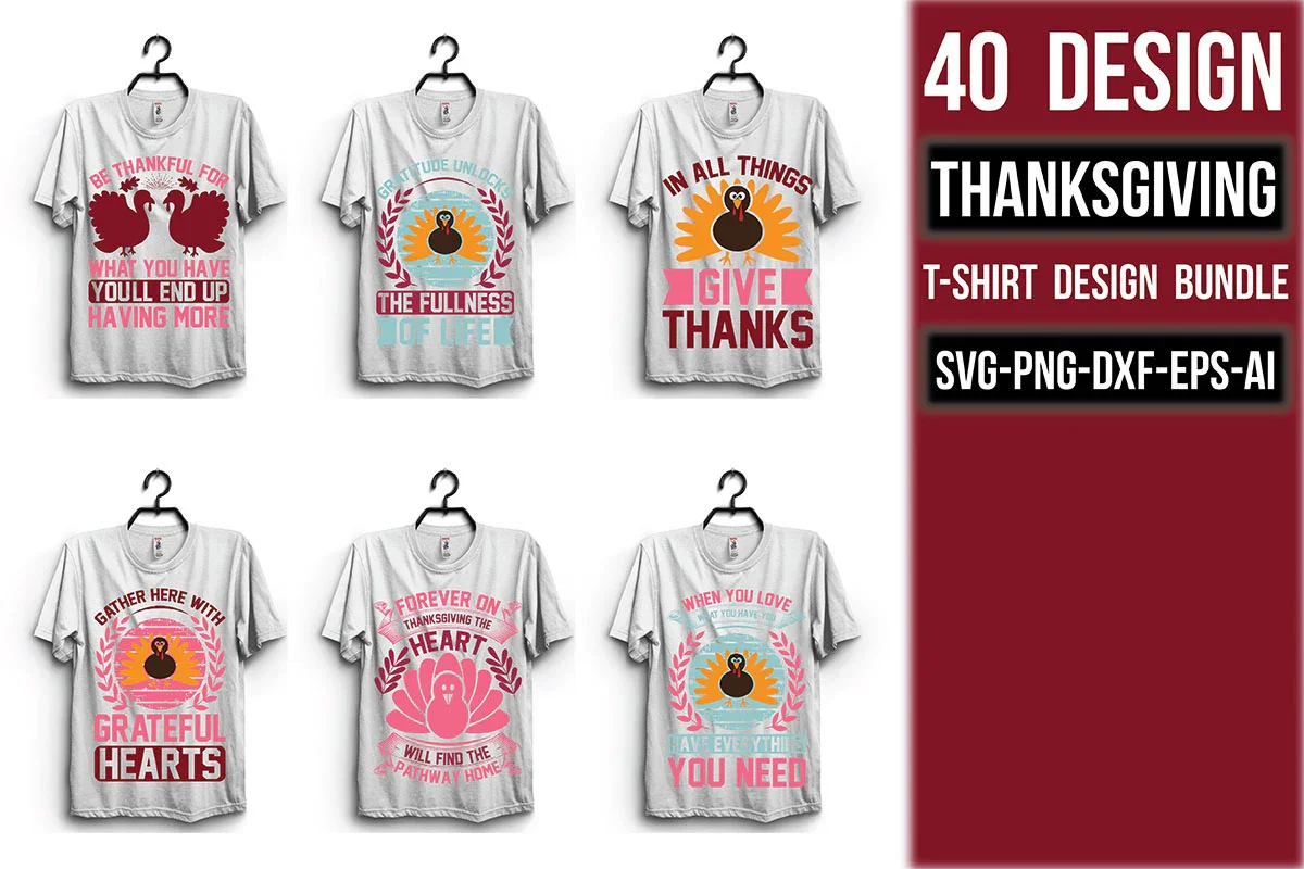 Thanksgiving T Shirt Bundle
