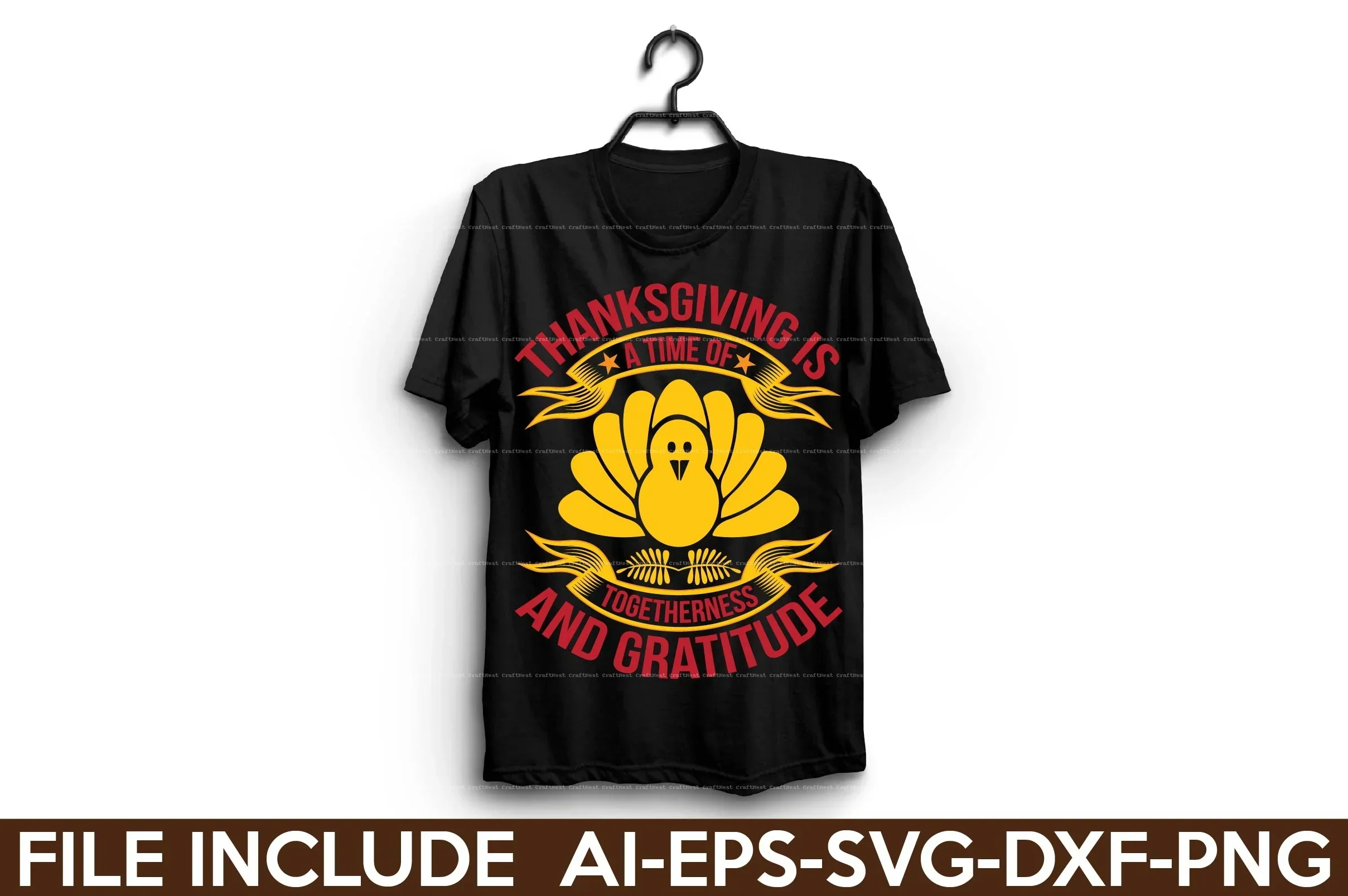 Thanksgiving T-Shirt Design SVG Bundle - Image 4