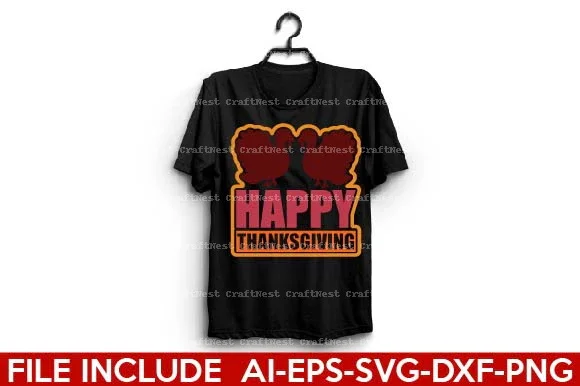 Thanksgiving T-Shirt Design SVG Bundle - Image 2