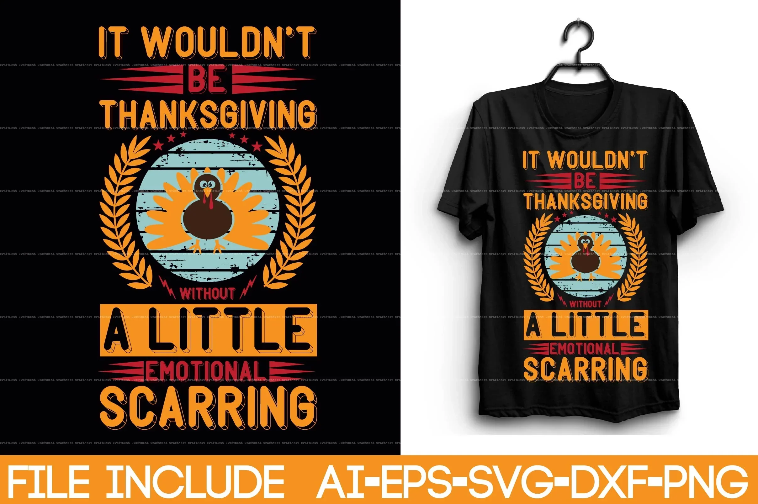 Thanksgiving T-Shirt SVG Bundle - Image 2