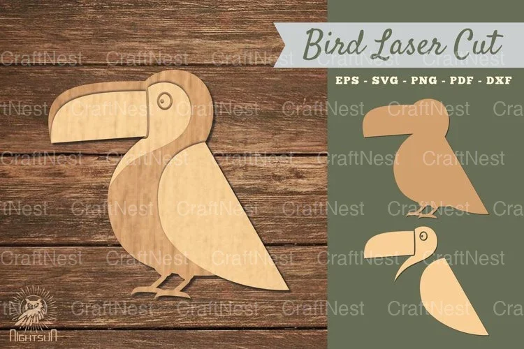 Toucan Bird Laser Cut Decoration Clipart Bundle