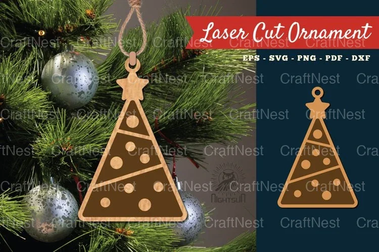 Tree Christmas Ornament SVG Bundle