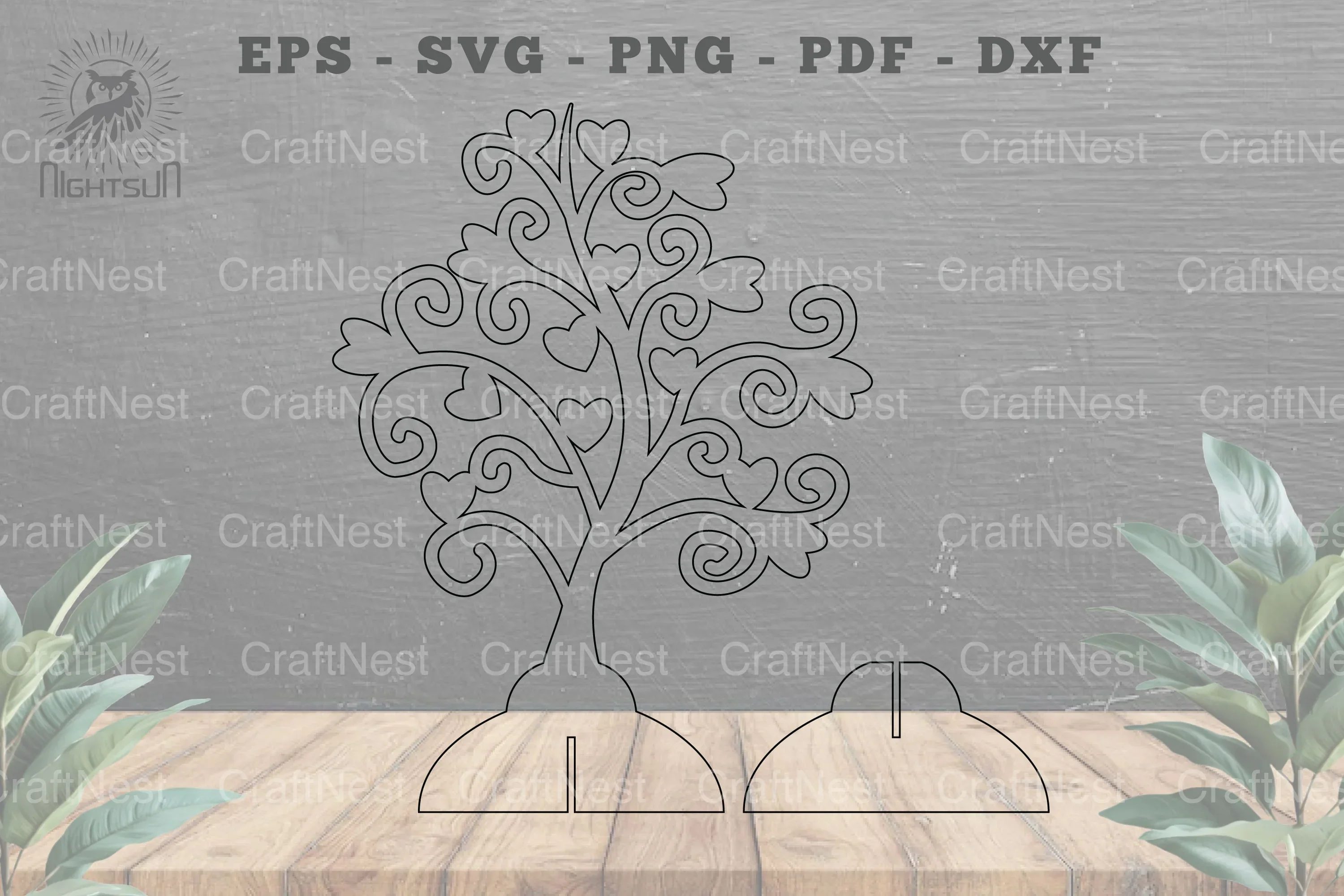 Tree Love Laser Cut Home Decoration - Wall Art Decor - Image 2