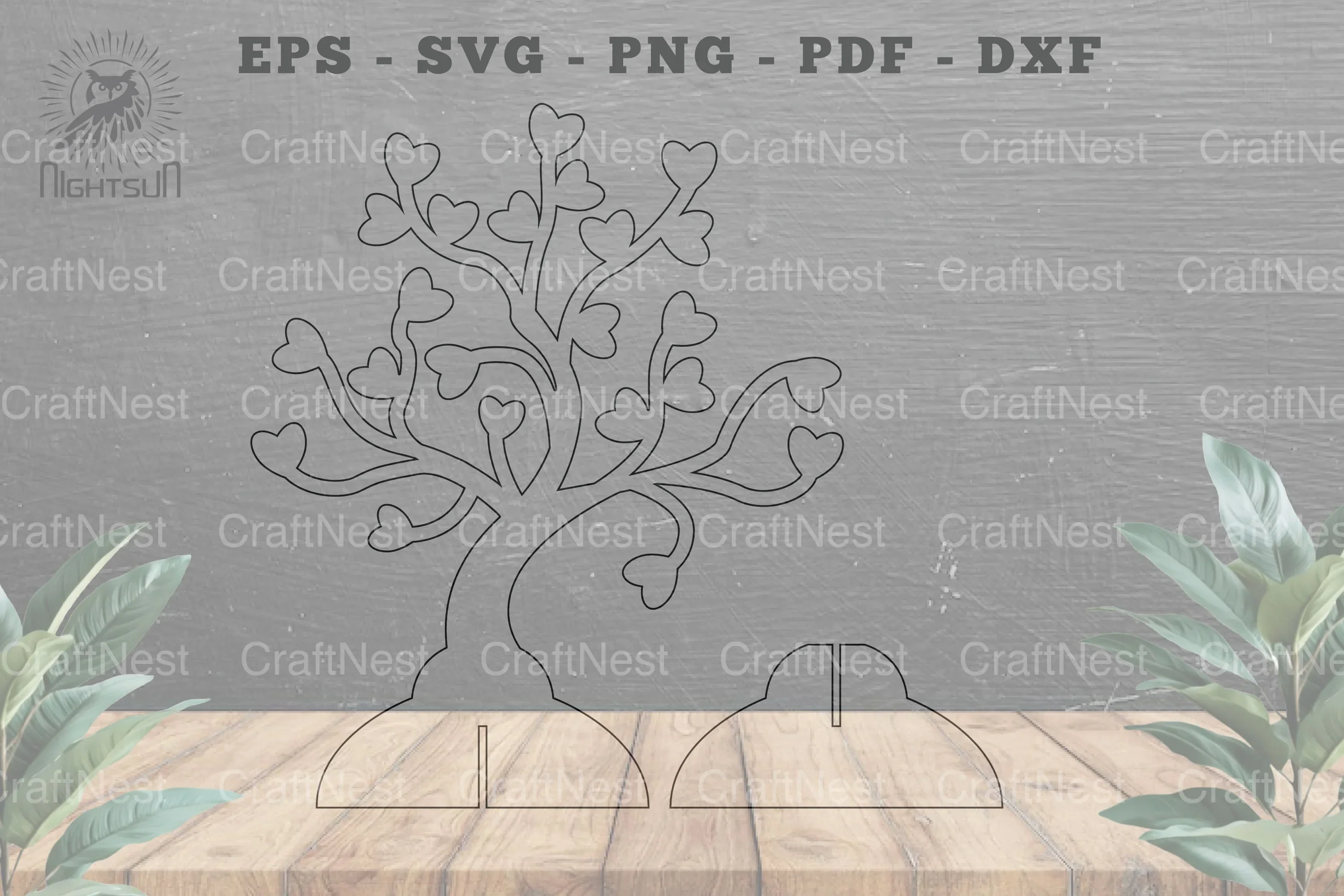 Tree Love Laser Cut Home Decoration - Wall Art Decor - Image 2