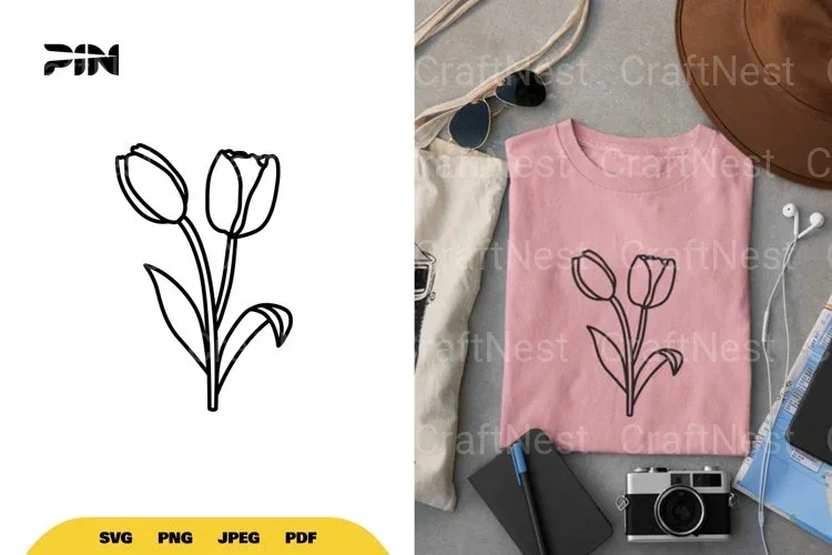 Tulip Flower SVG Bundle