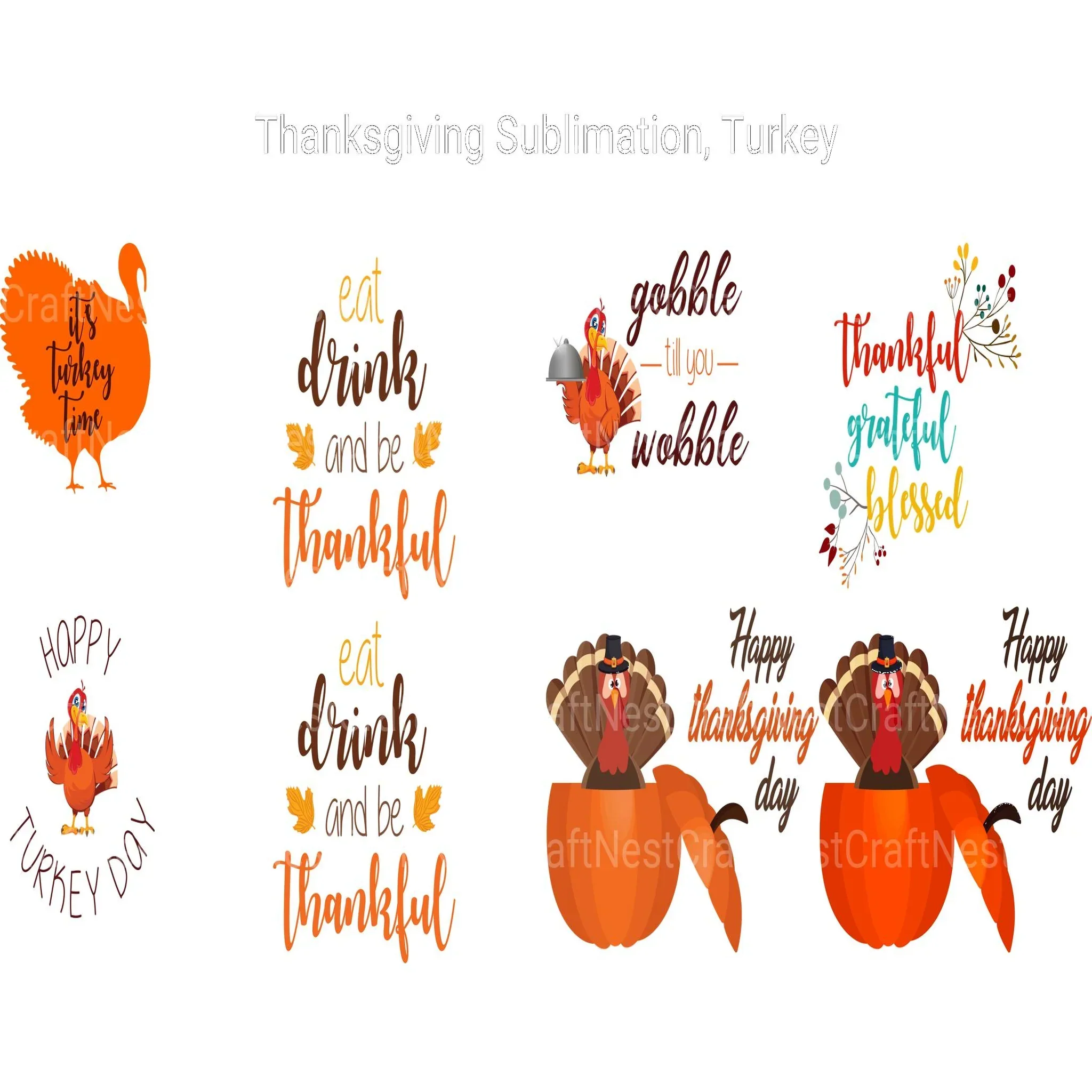 Turkey Thanksgiving SVG - Image 2