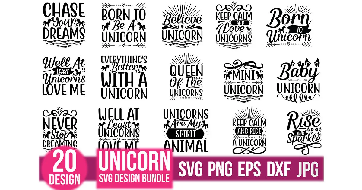 Unicorn SVG Bundle - Image 3