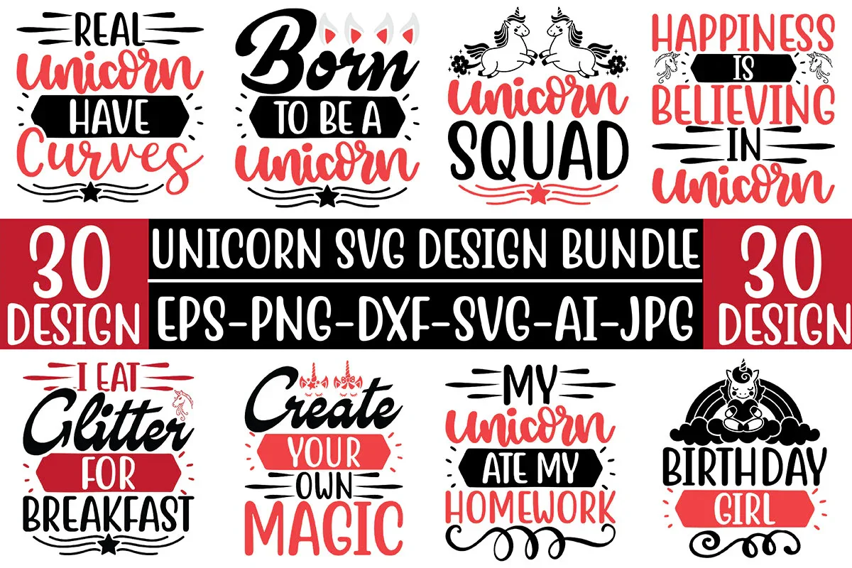 Unicorn SVG Bundle
