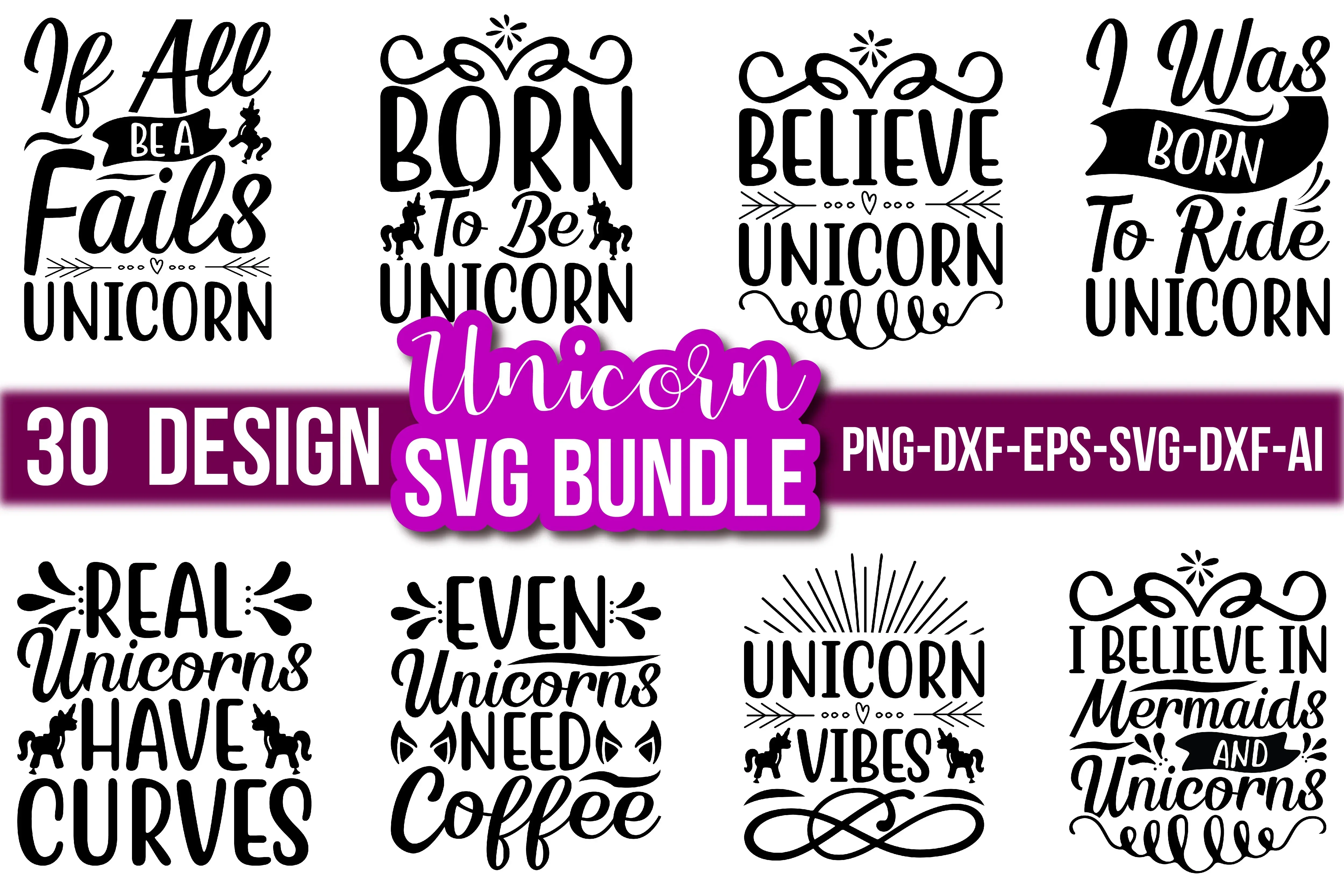 Unicorn SVG Bundle