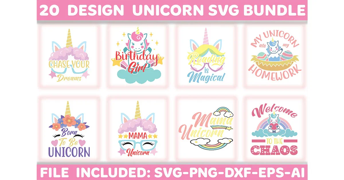 Unicorn SVG Bundle