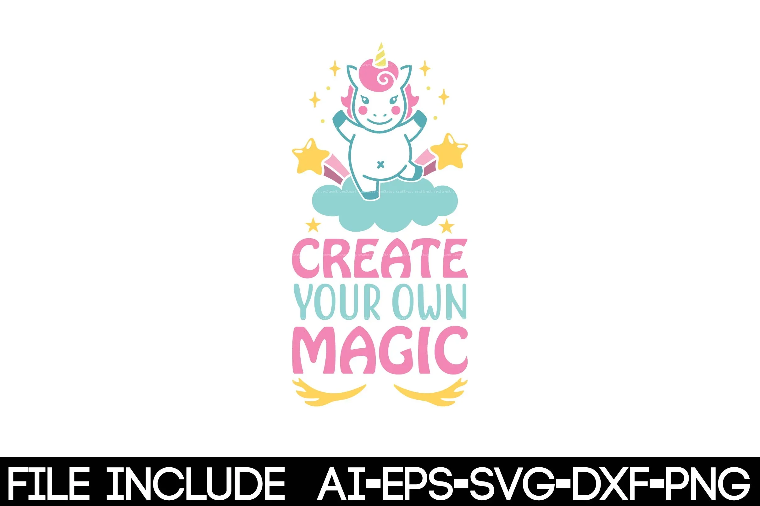 Unicorn SVG Bundle for Crafting - Image 2