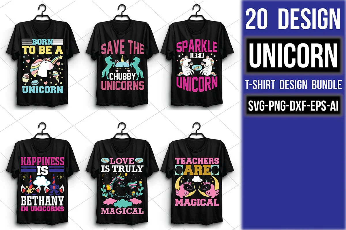 Unicorn T Shirt Bundle