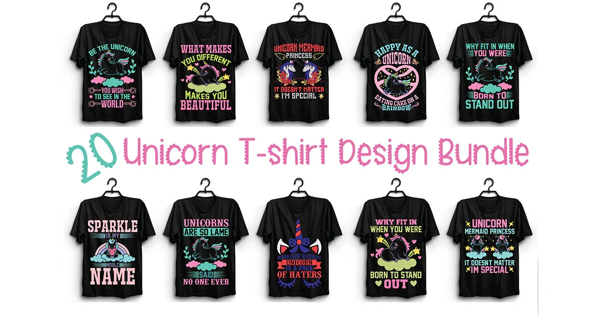 Unicorn T Shirt Bundle - Image 3