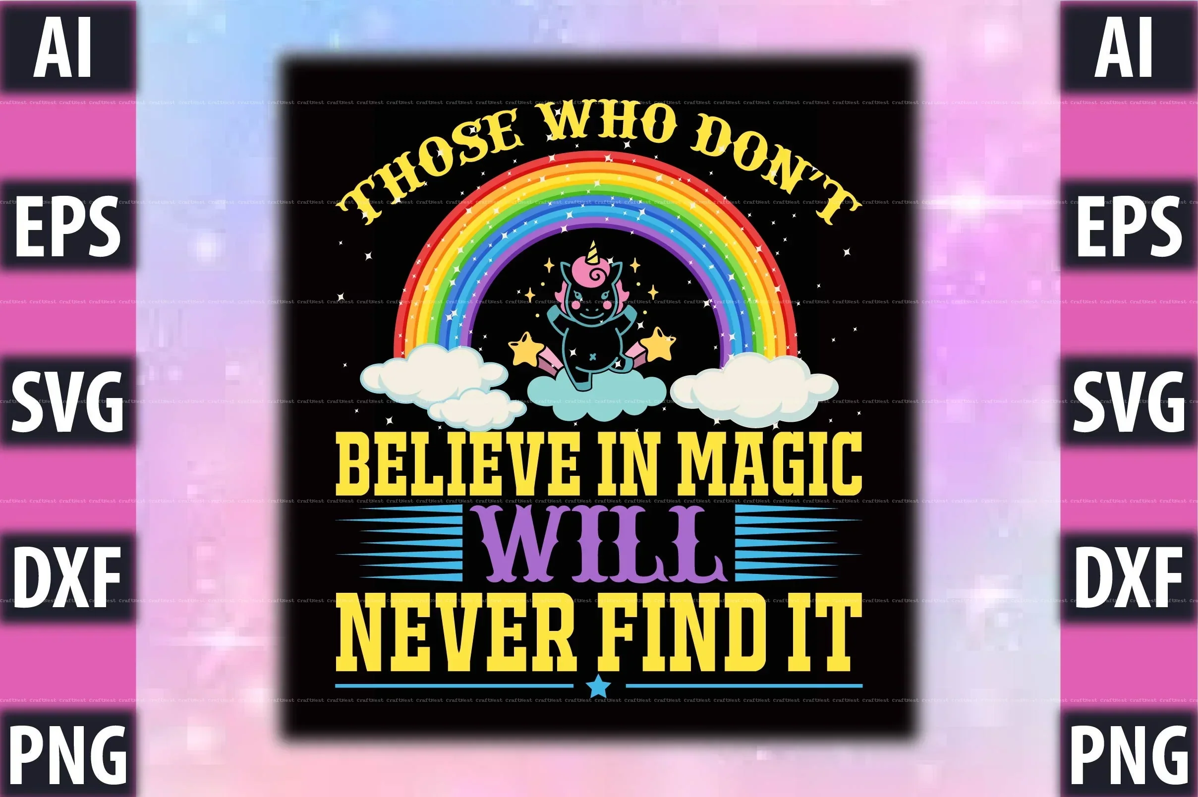 Unicorn T-Shirt Design SVG Bundle - Image 2