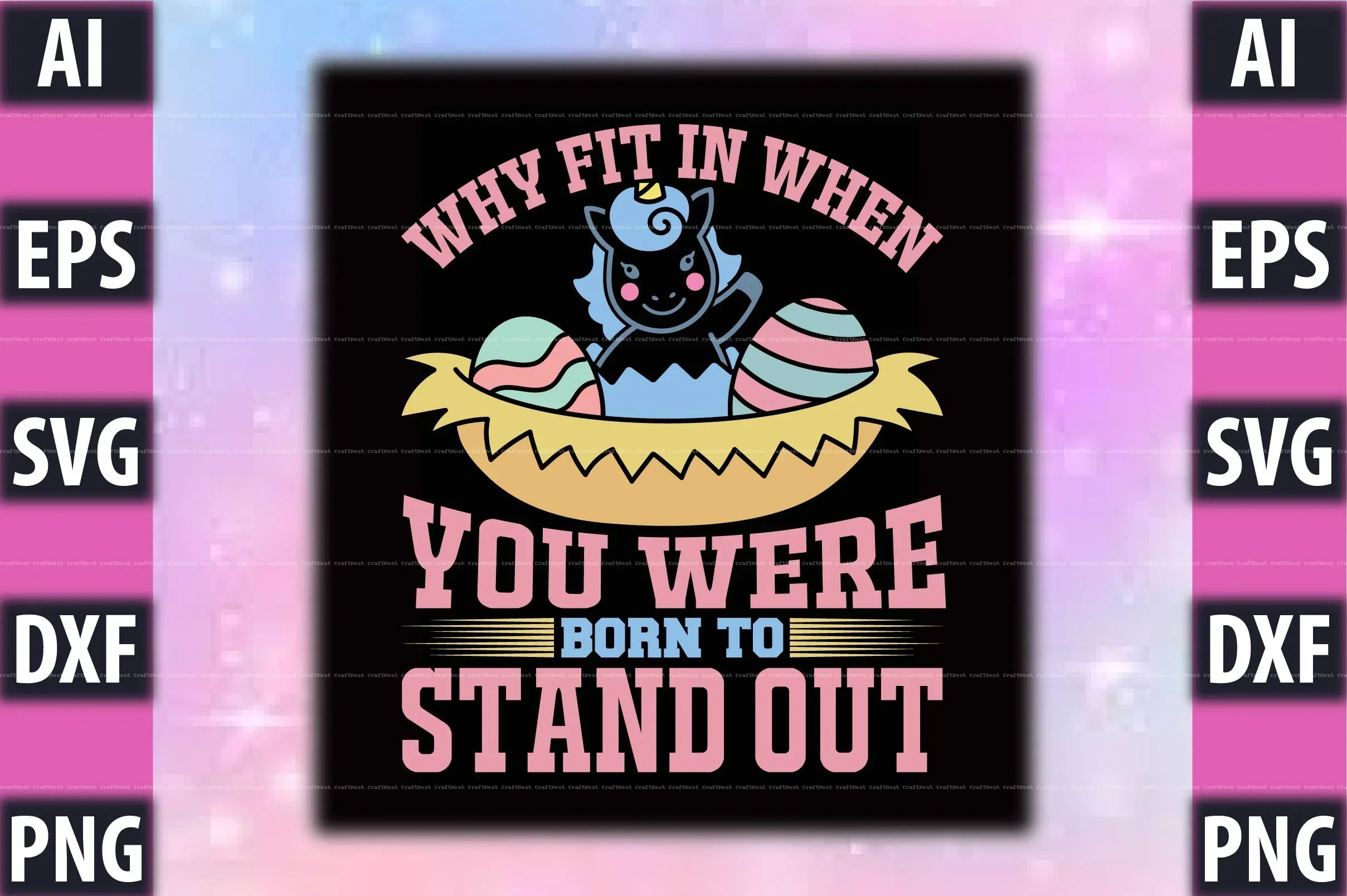Unicorn T-Shirt Design SVG Bundle - Image 4