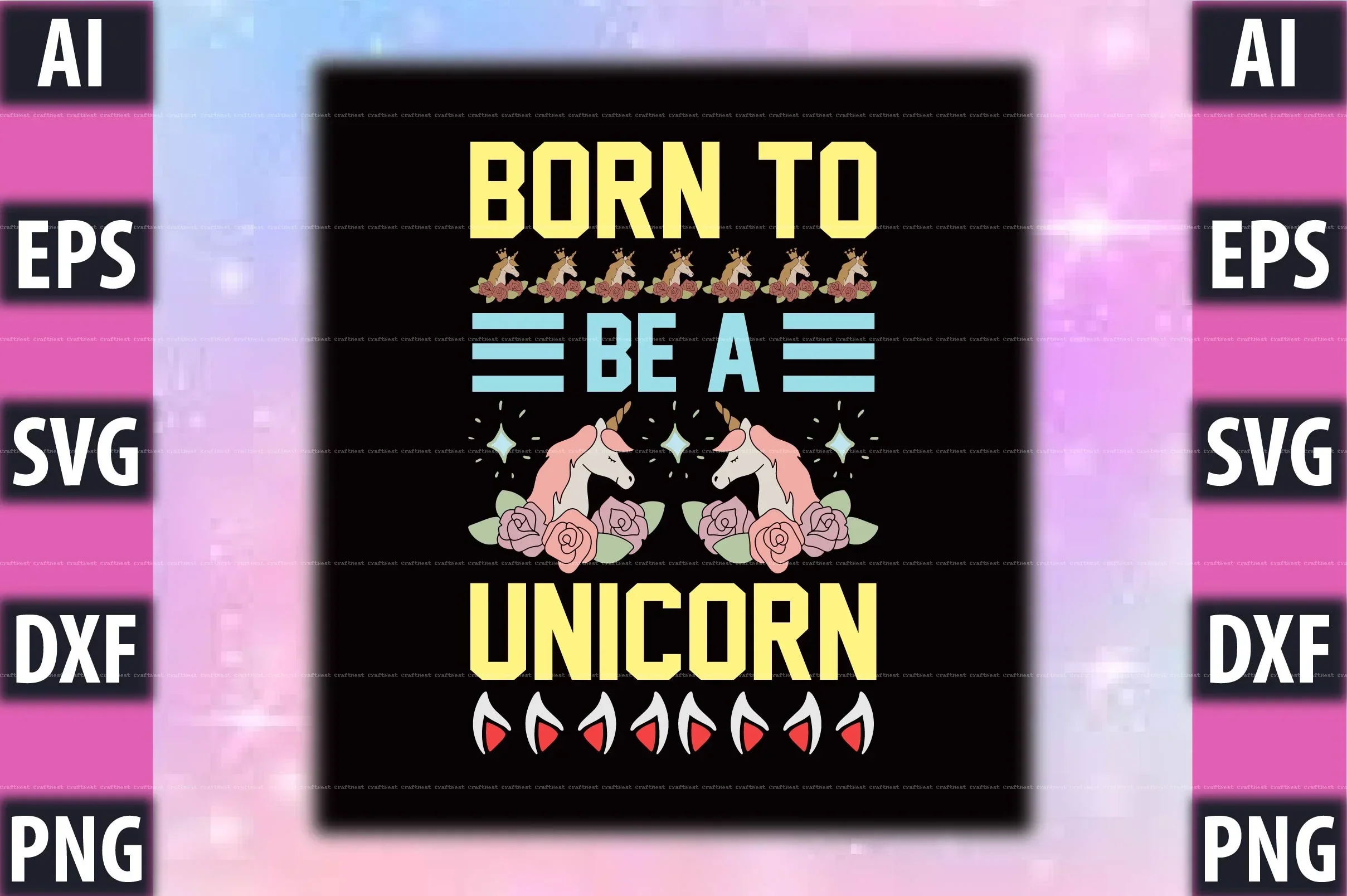 Unicorn T-Shirt Design SVG Bundle - Image 9