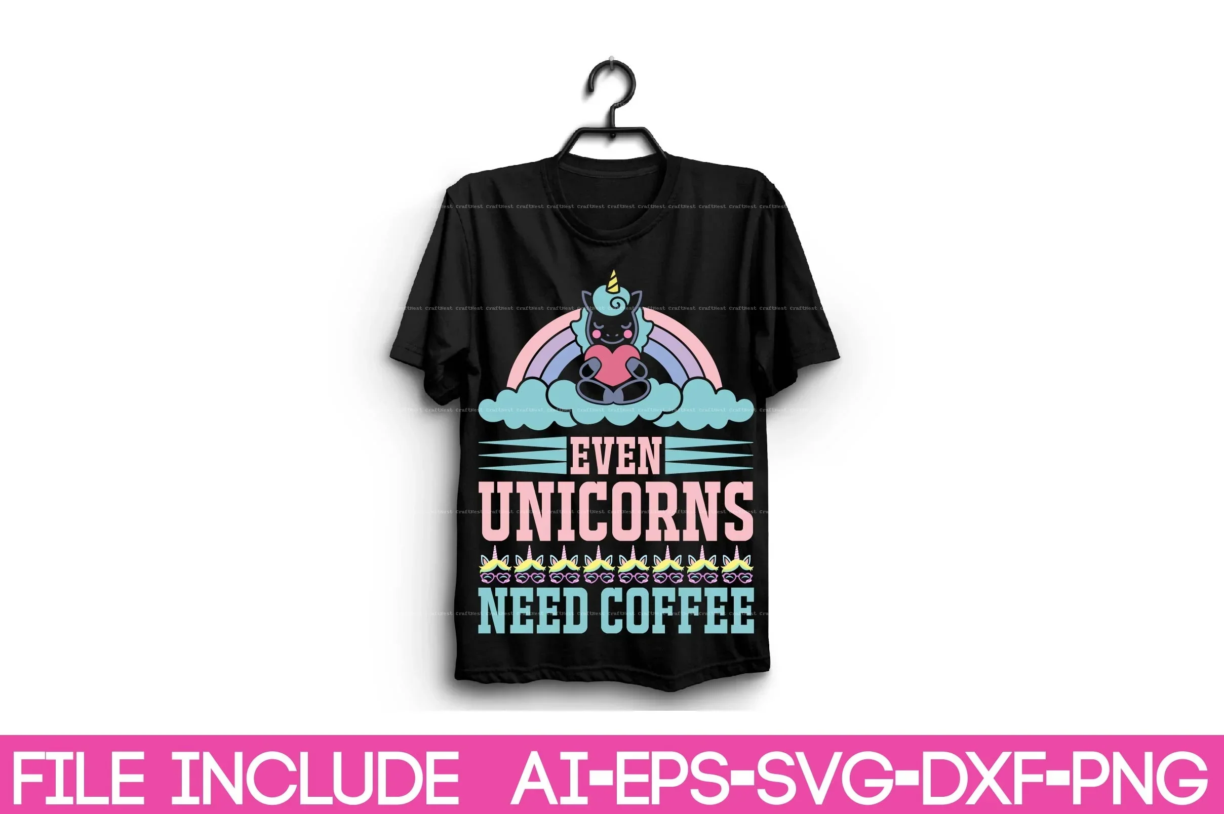 Unicorn T-Shirt Design SVG Bundle - Image 3