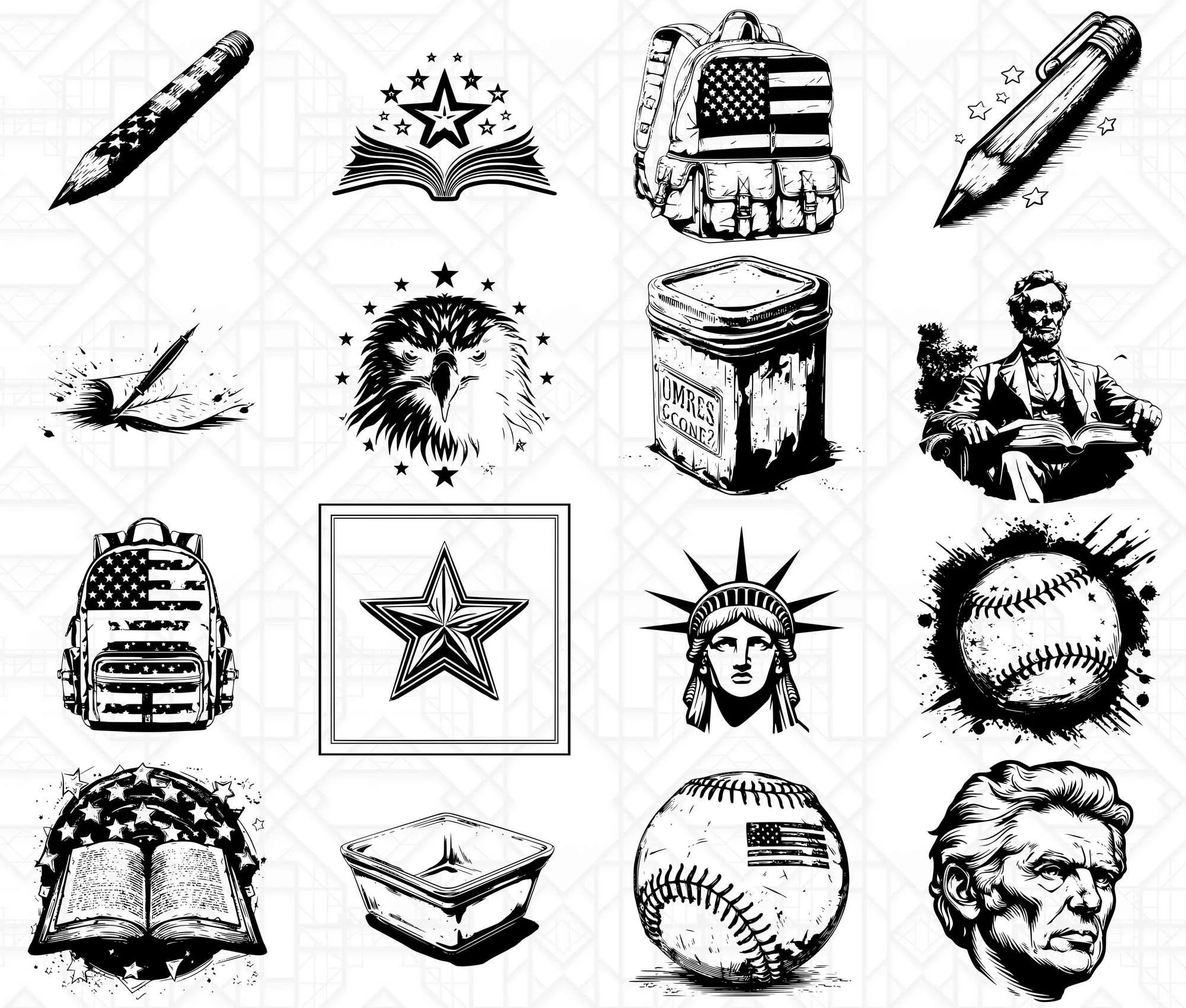 USA Back To School SVG Bundle - Image 2