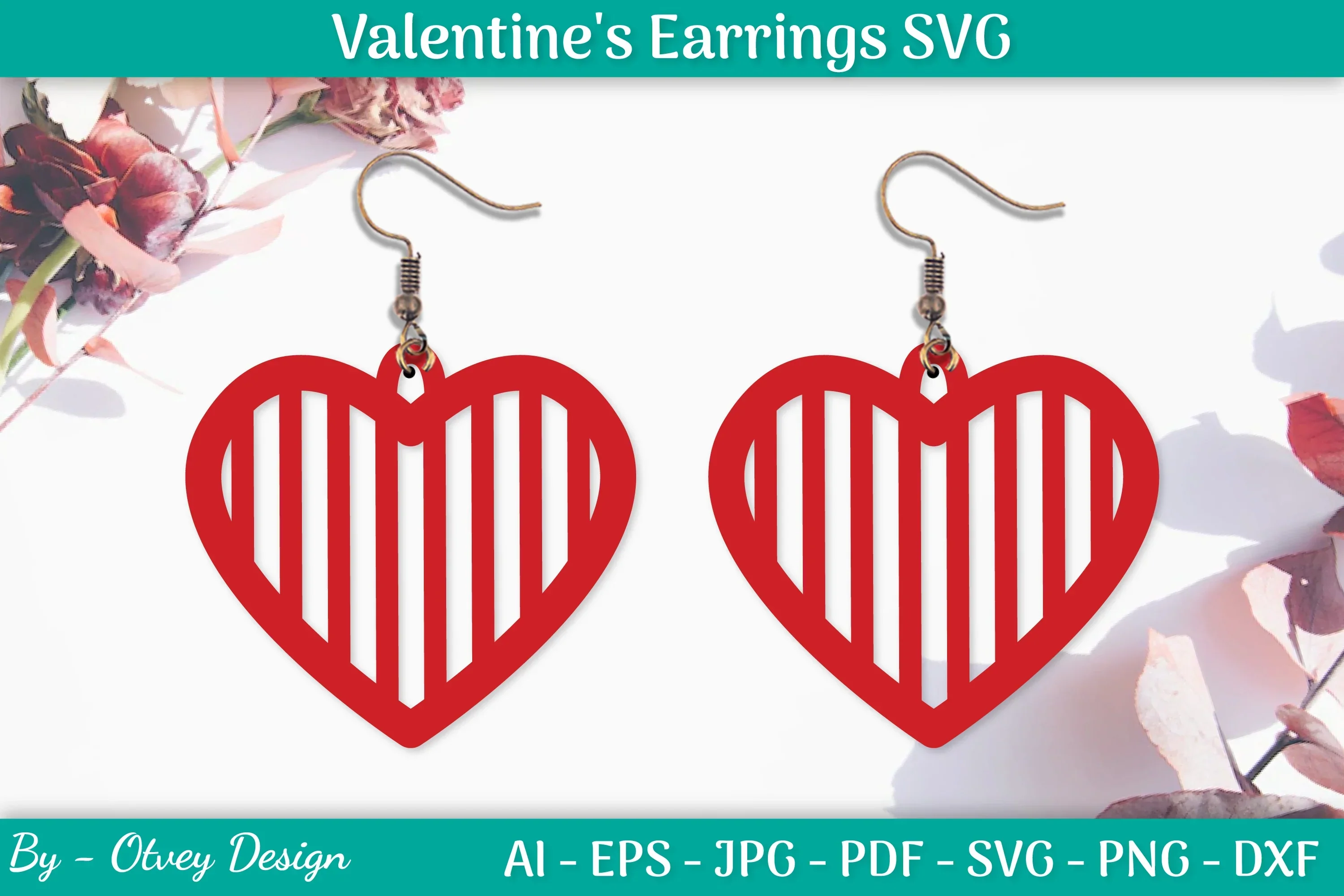 Valentine Earrings SVG Bundle