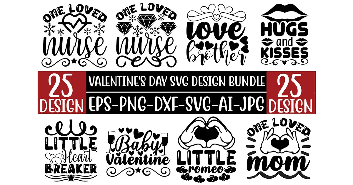 Valentine‚Äôs Day SVG Bundle