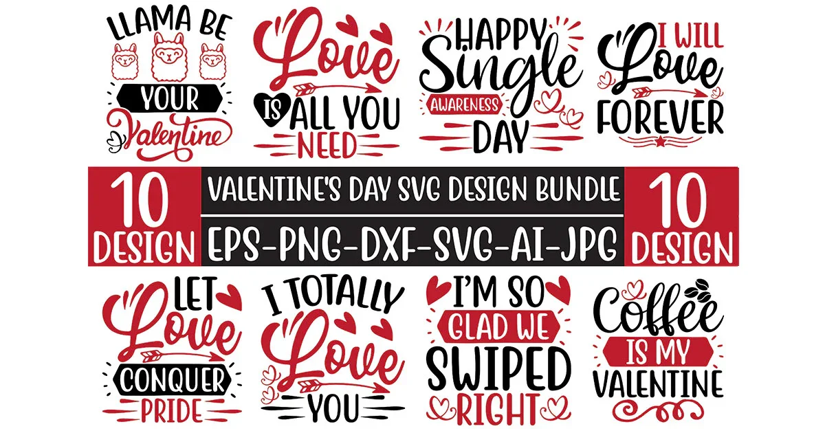 Valentine‚Äôs Day SVG Bundle