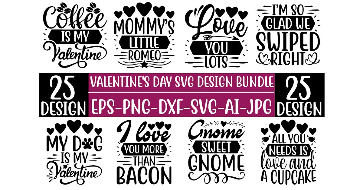 Valentine’s Day SVG Bundle