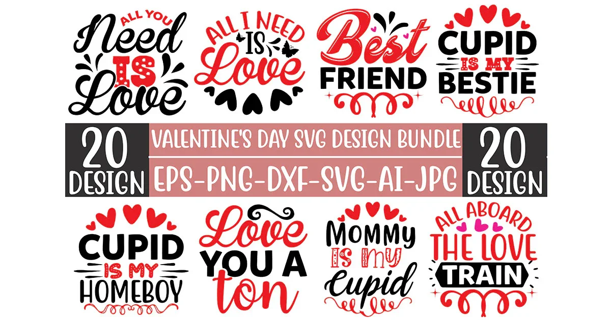 Valentine SVG Bundle