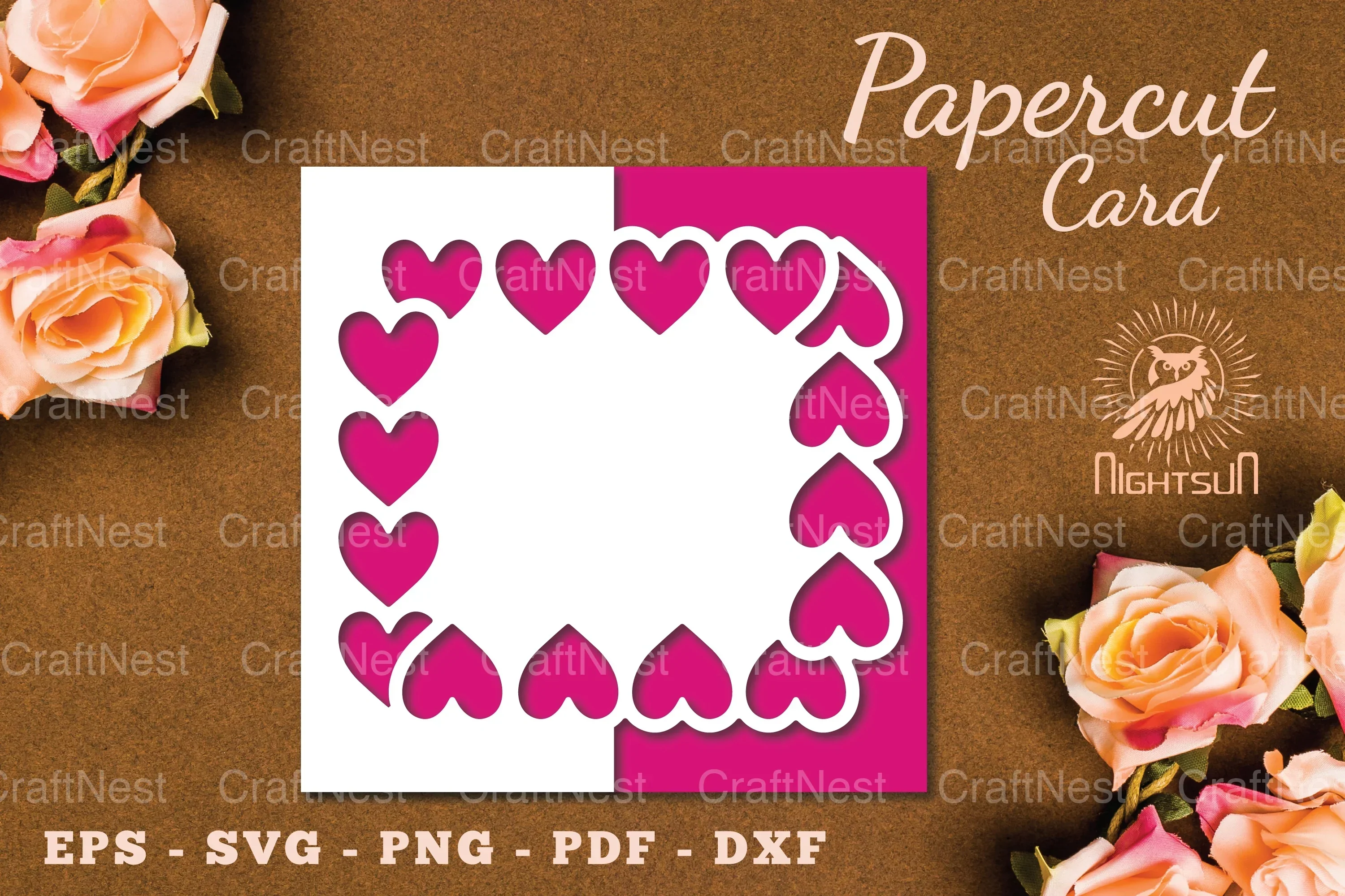 Valentine's Day Papercut Card SVG Bundle