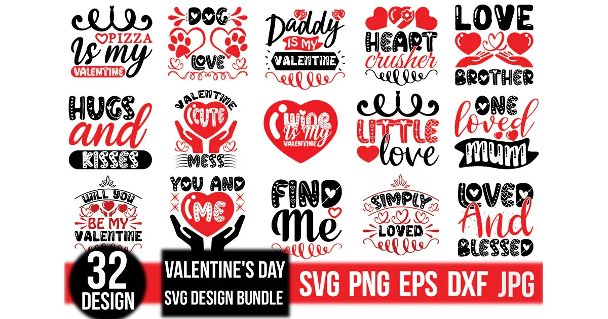 Valentine's Day SVG Bundle