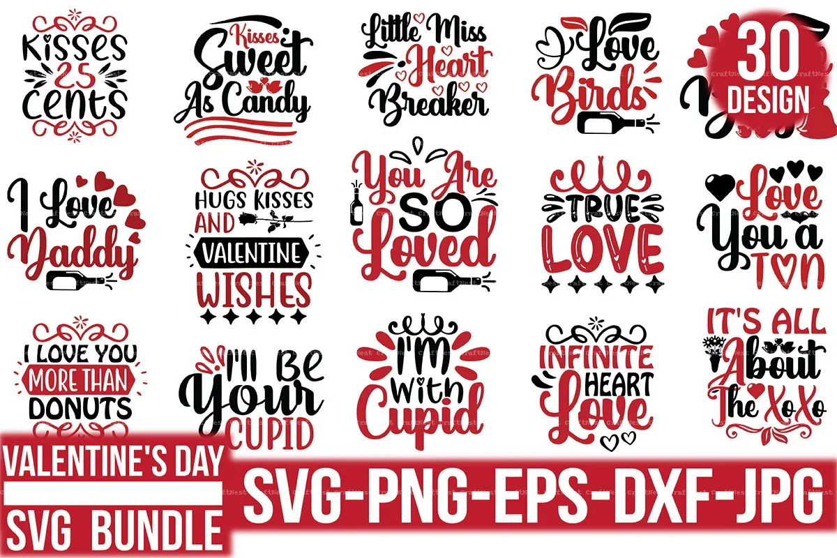 Valentine's Day SVG Bundle
