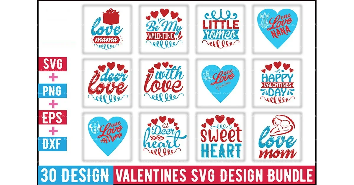 Valentine's Day SVG Bundle