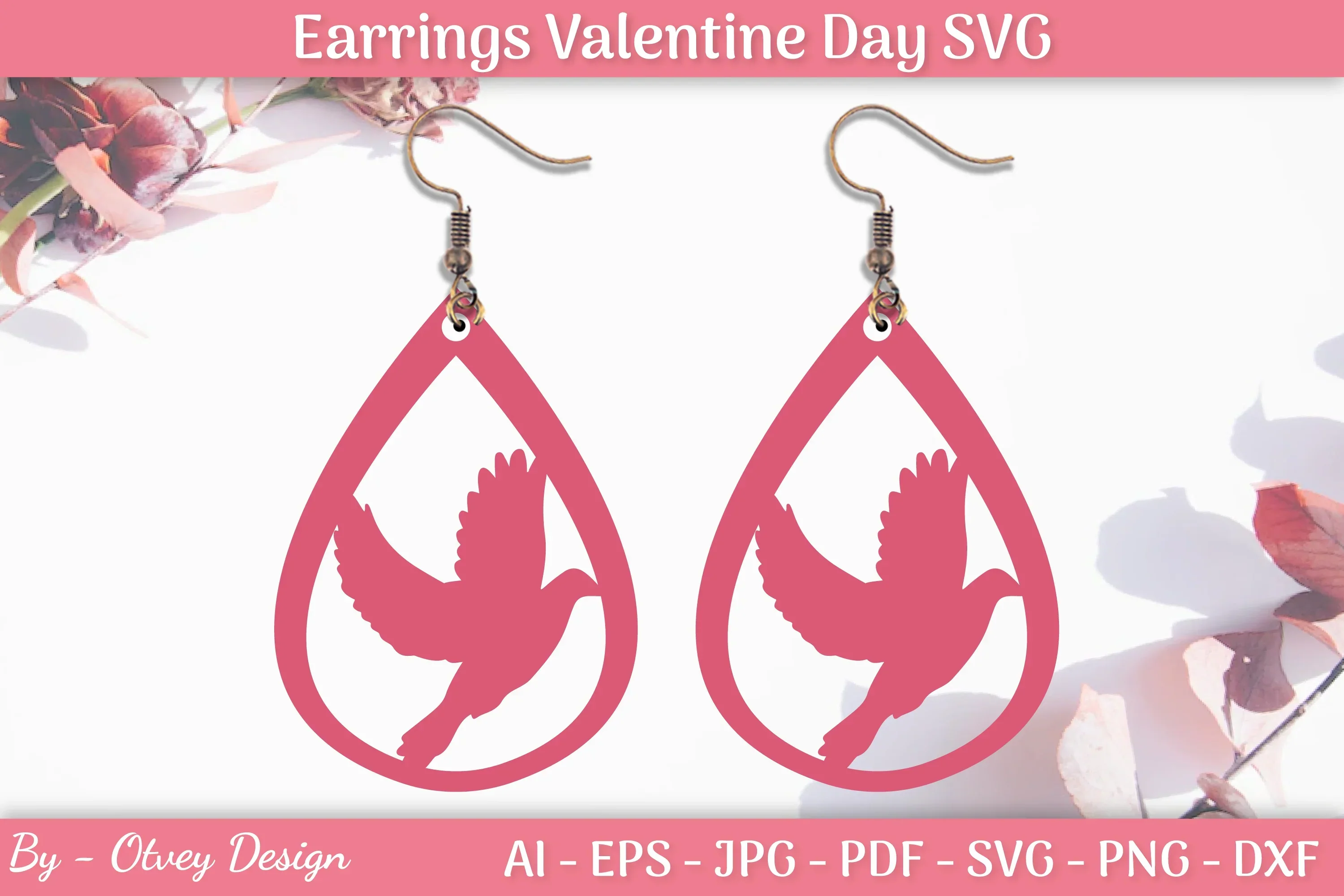Valentine's Earrings SVG Bundle
