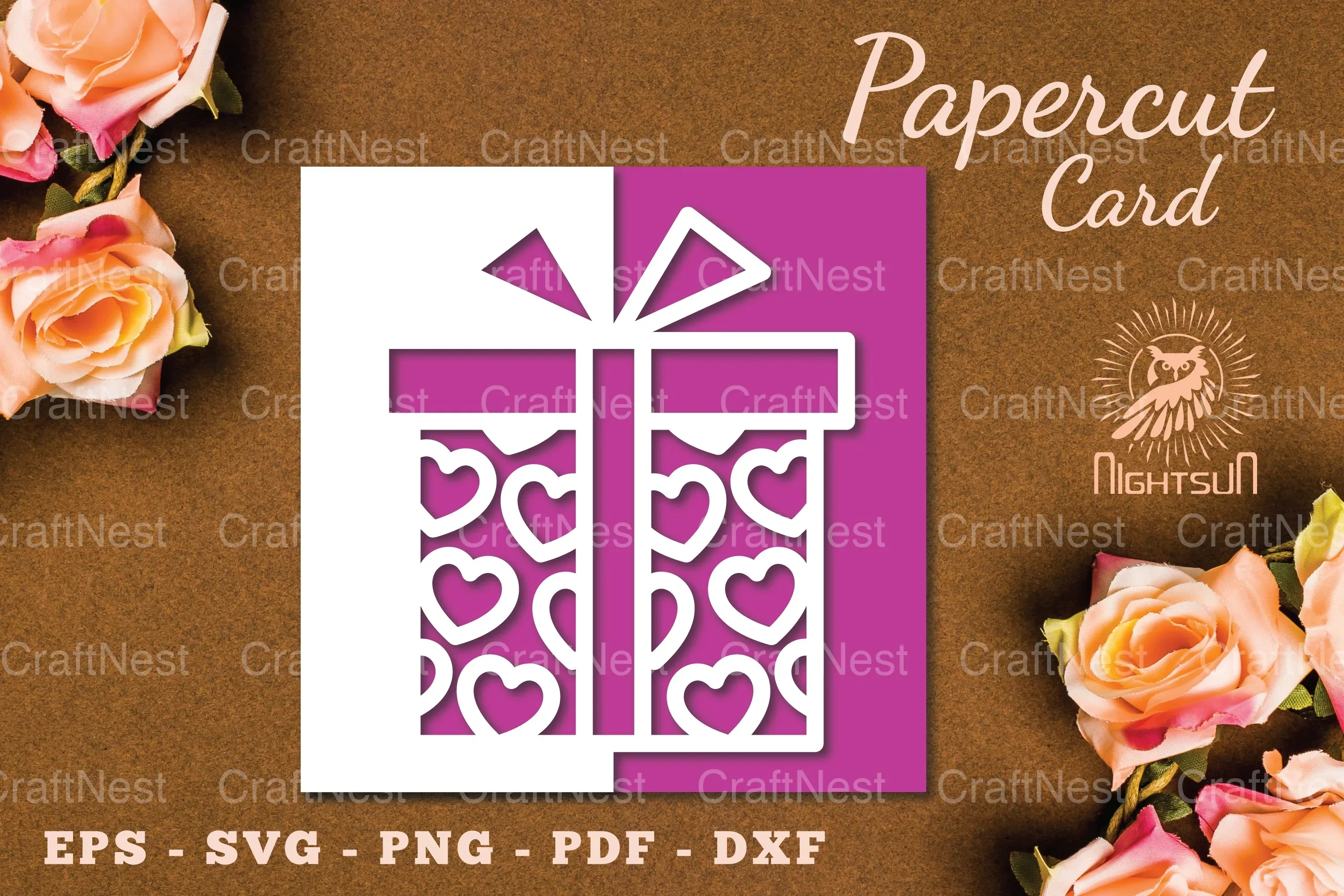 Valentine's Papercut Card SVG Bundle