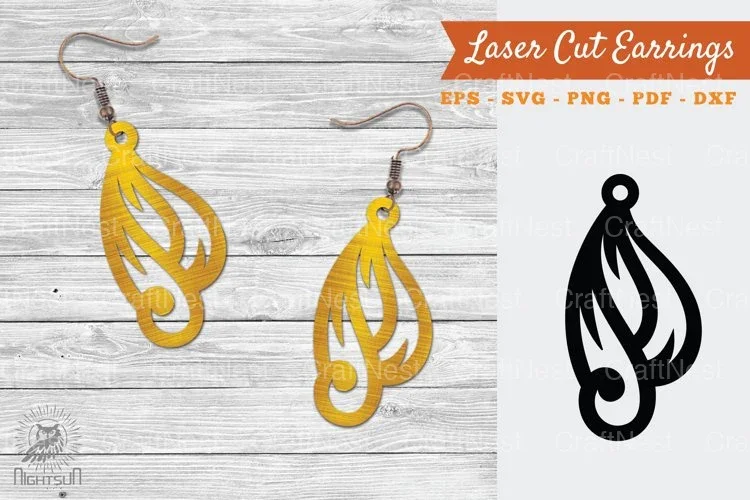 Victorian Laser Cut Earrings SVG Bundle