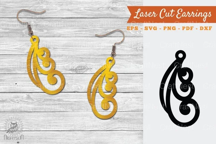 Victorian Laser Cut Earrings SVG Bundle