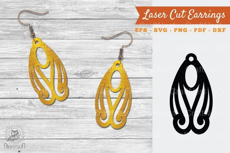 Victorian Laser Cut Earrings SVG Bundle