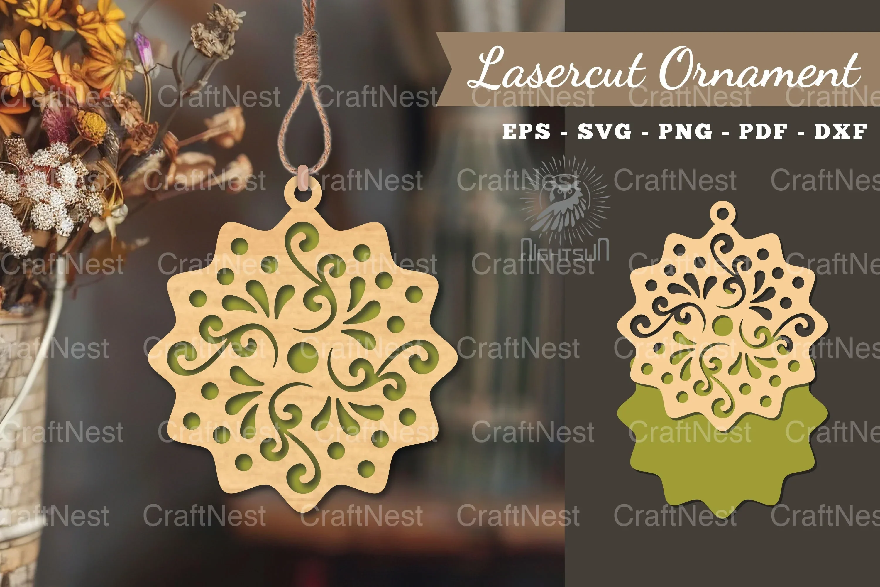 Victorian Laser Cut Ornament SVG Bundle