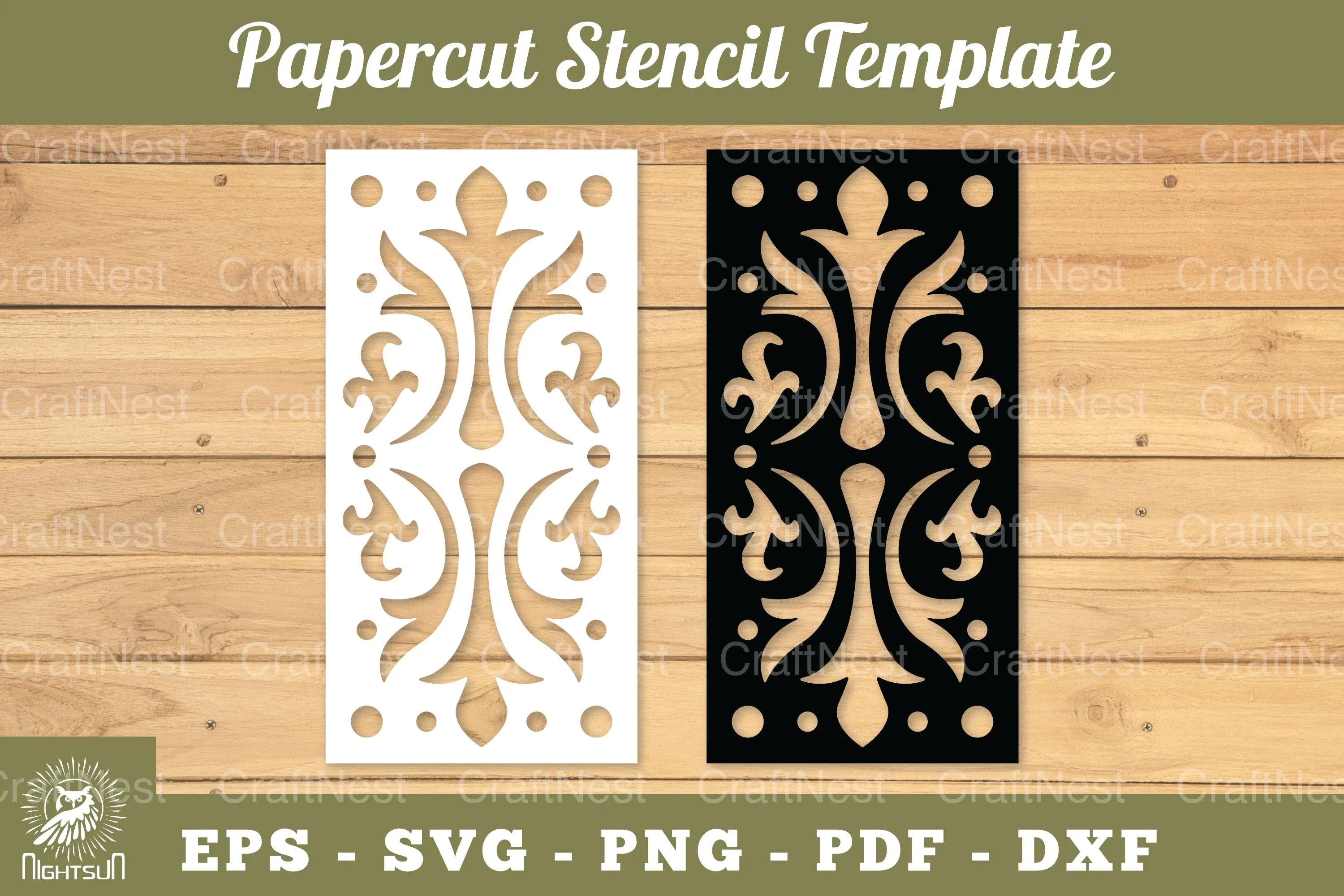 Victorian Paper Cut Stencil Clipart Bundle