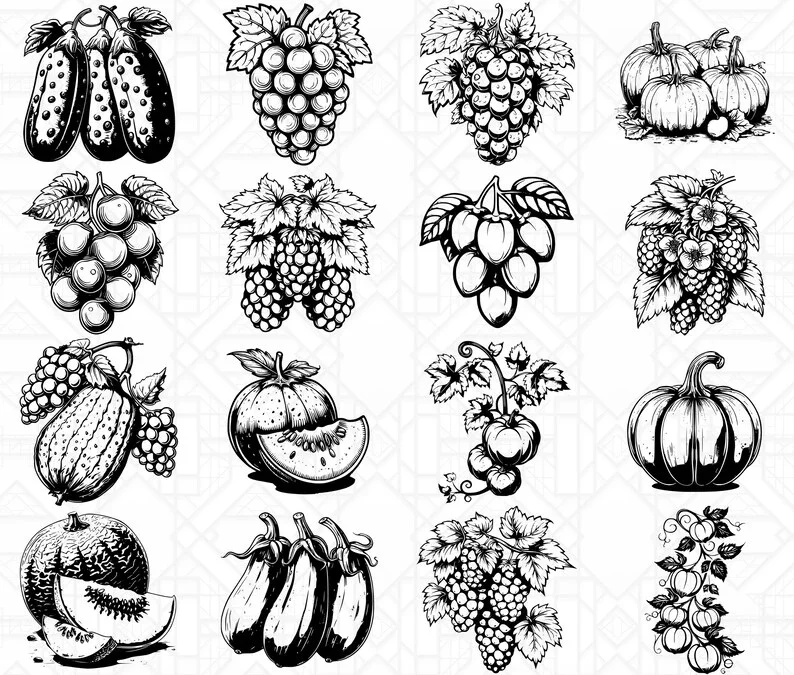 Vine Fruits SVG Bundle - Image 3