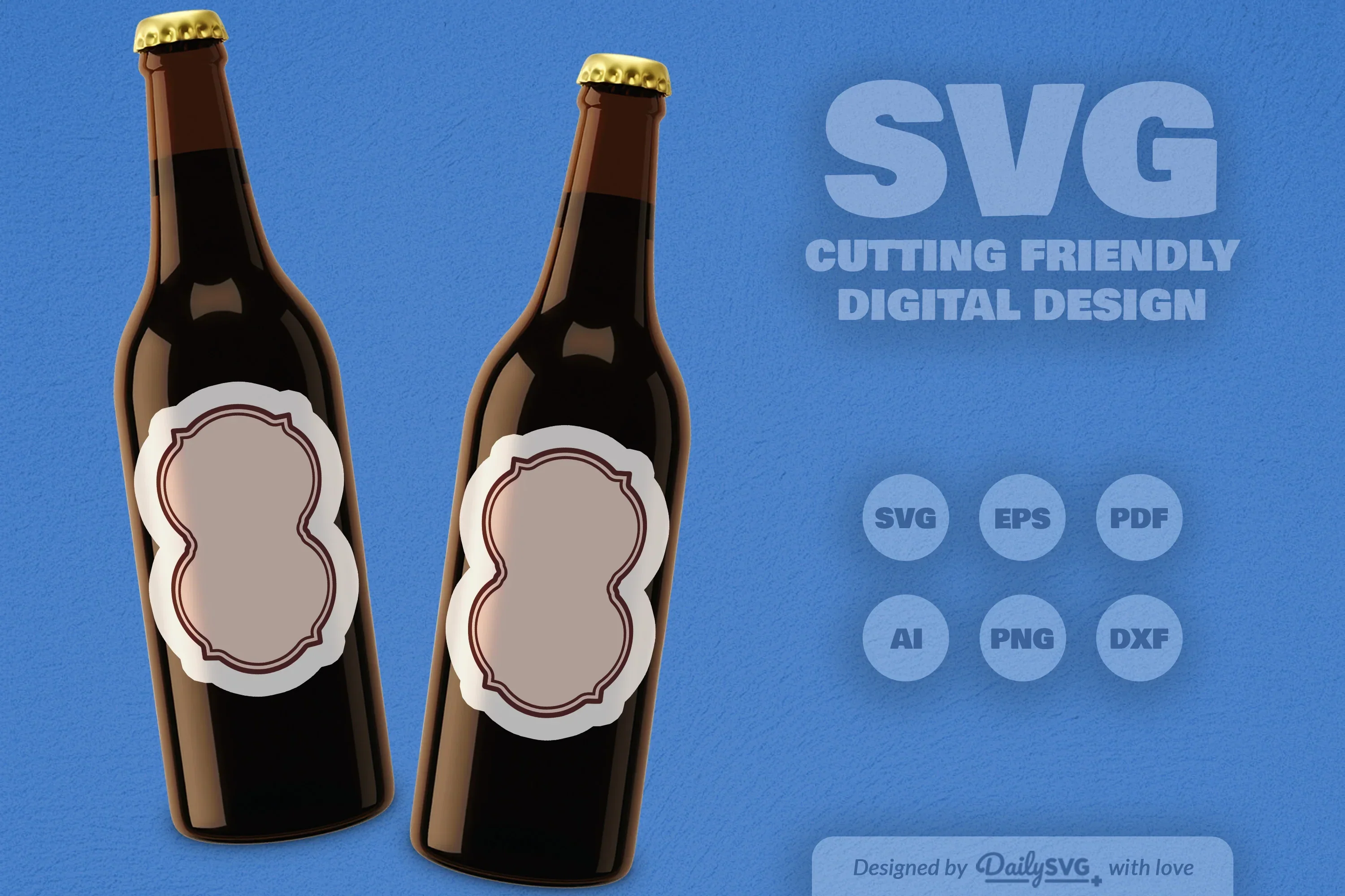 Vintage Bottle Label SVG Bundle - Image 6