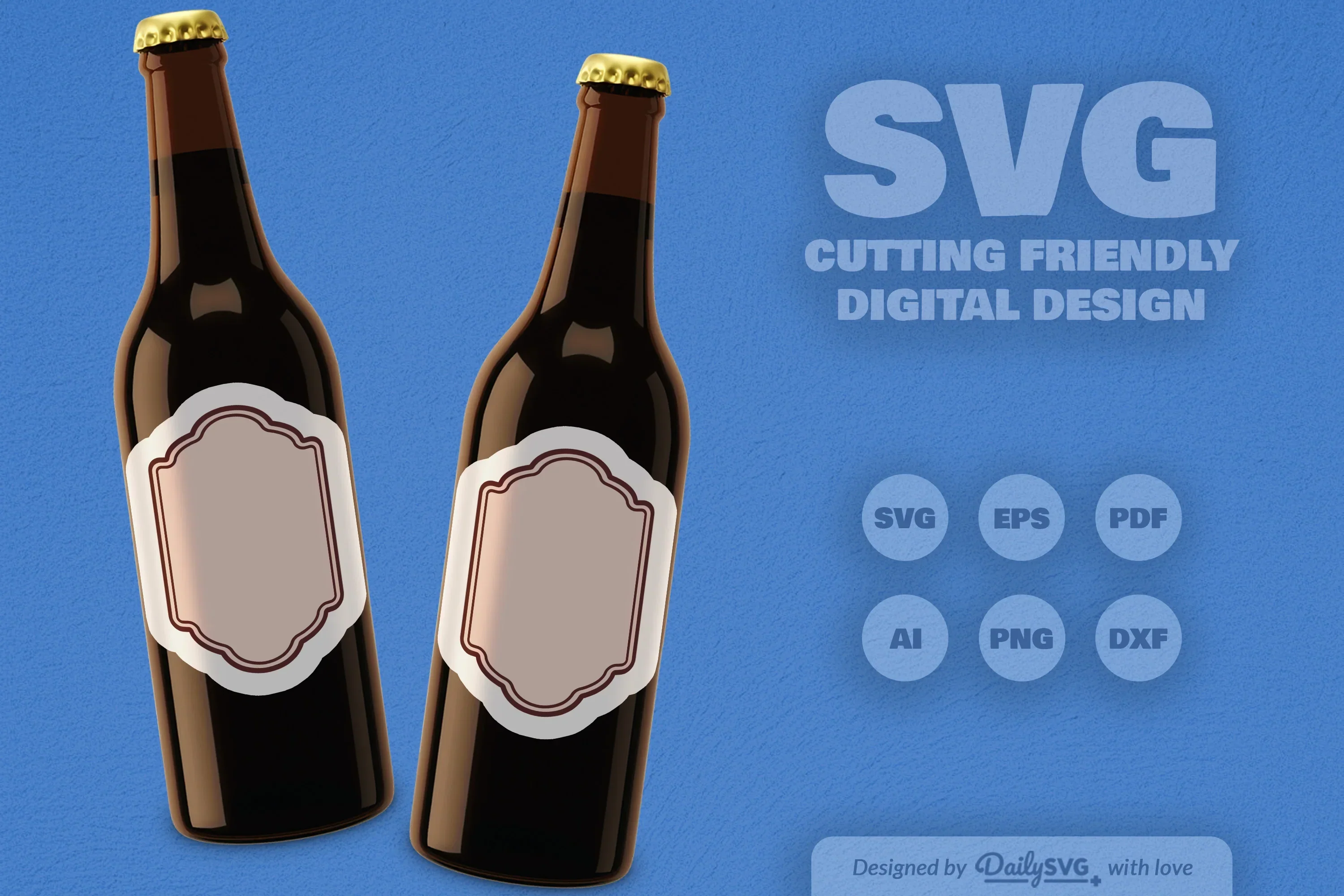 Vintage Bottle Label SVG Bundle - Image 6