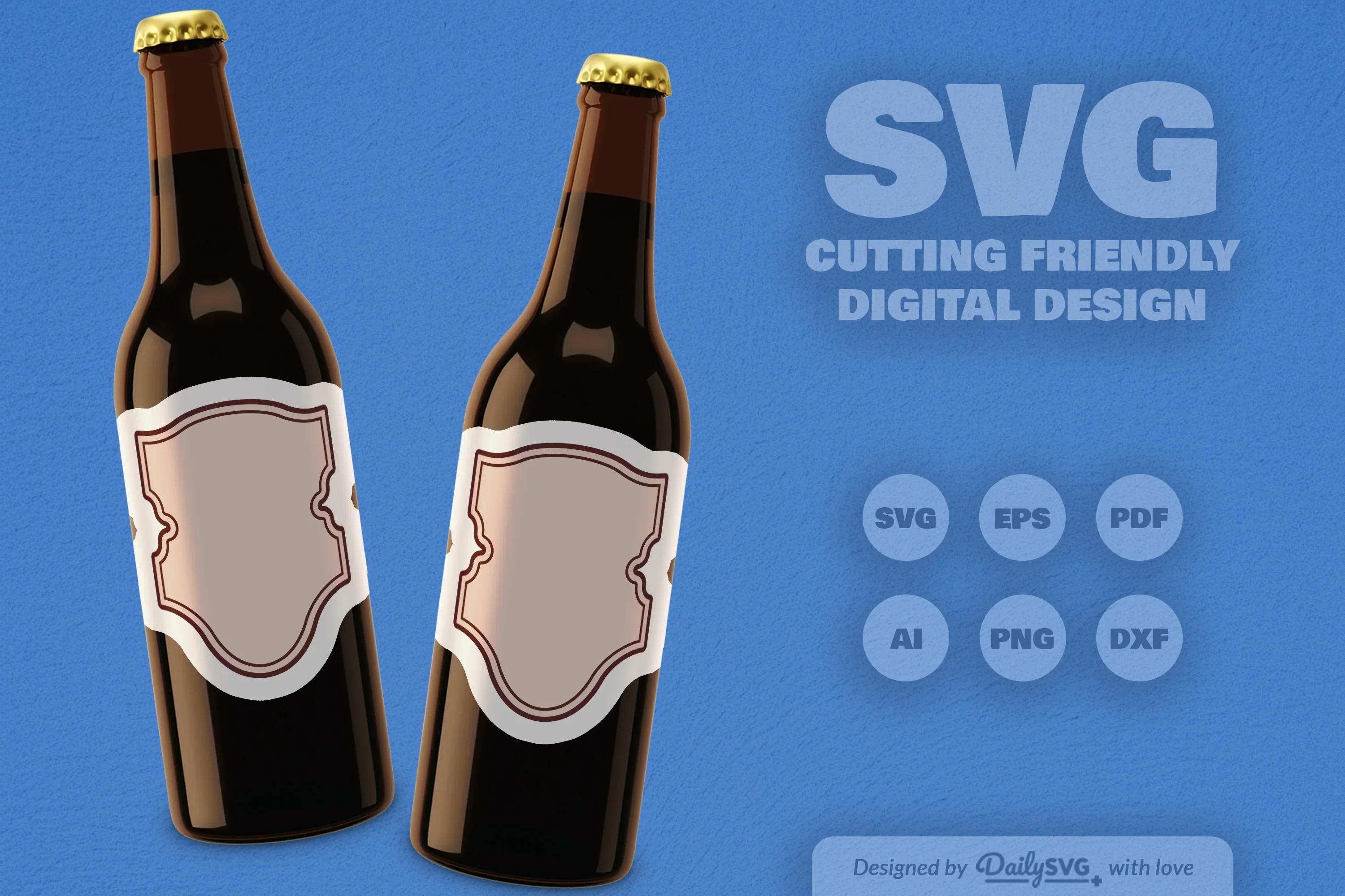 Vintage Bottle Label SVG Bundle - Image 7