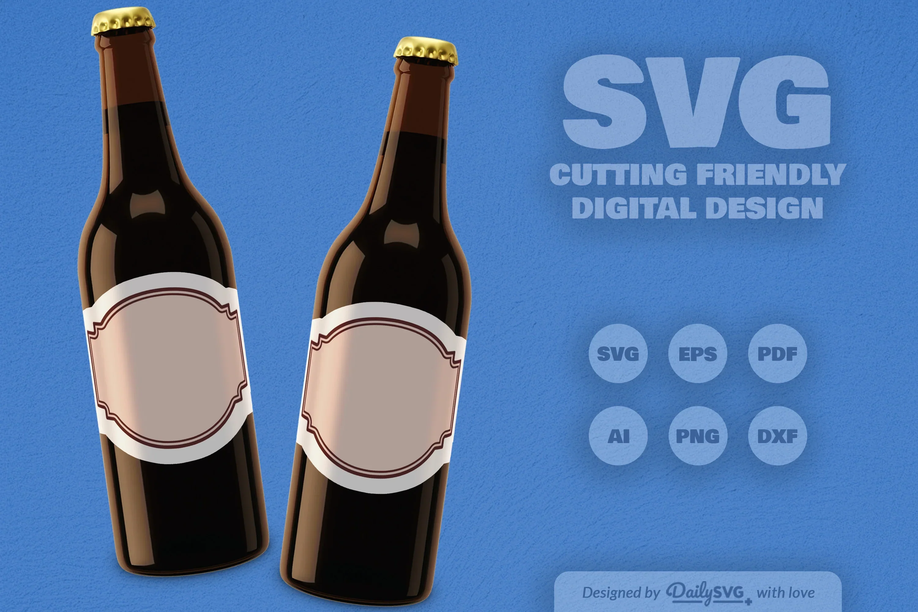 Vintage Bottle Label SVG Bundle - Image 6