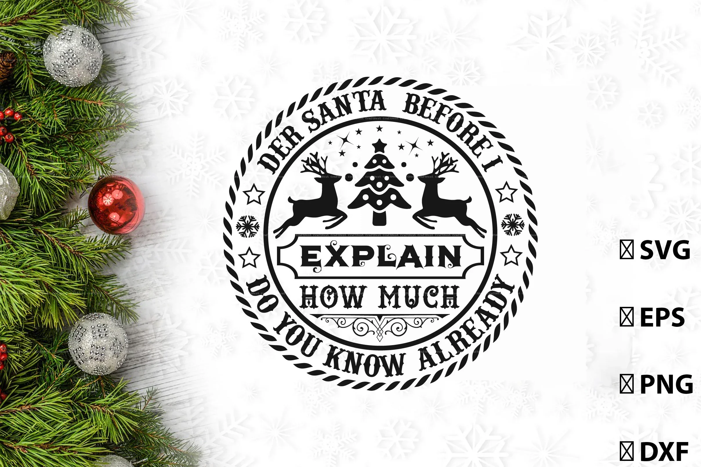 Vintage Christmas SVG Bundle - Image 3