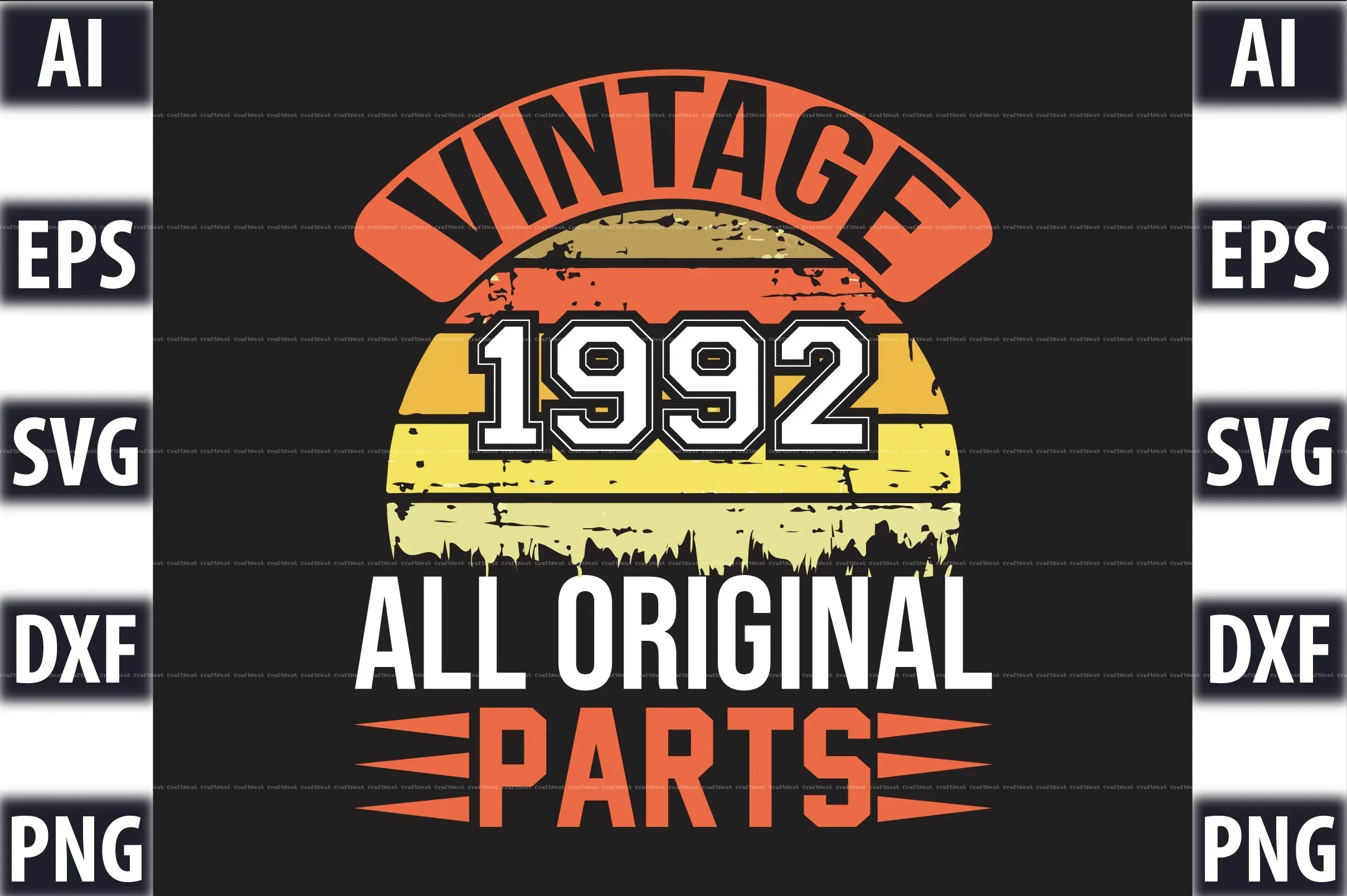 Vintage SVG Bundle 20/20 - Image 4