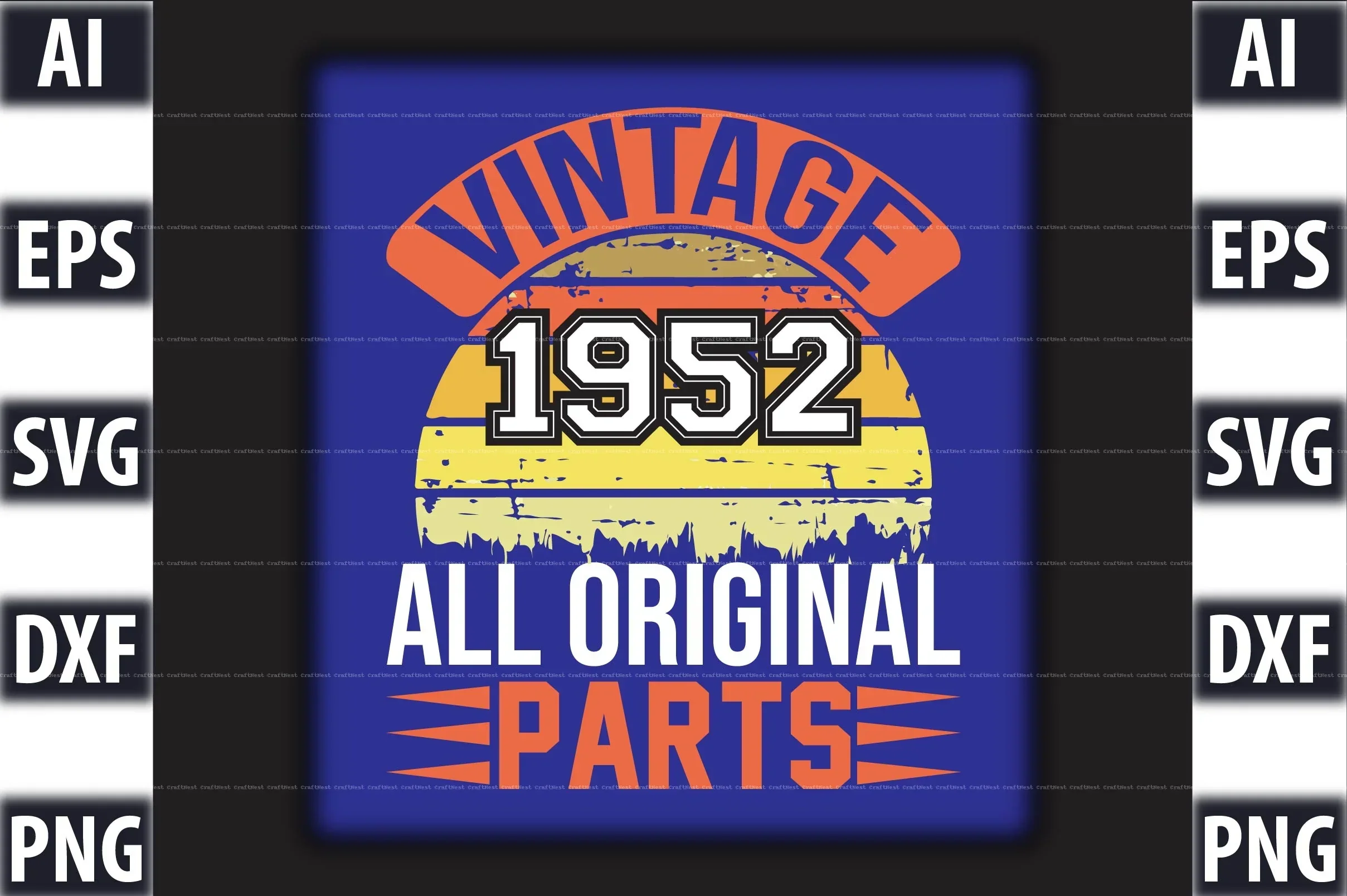 Vintage T-Shirt Design SVG Bundle - Image 12
