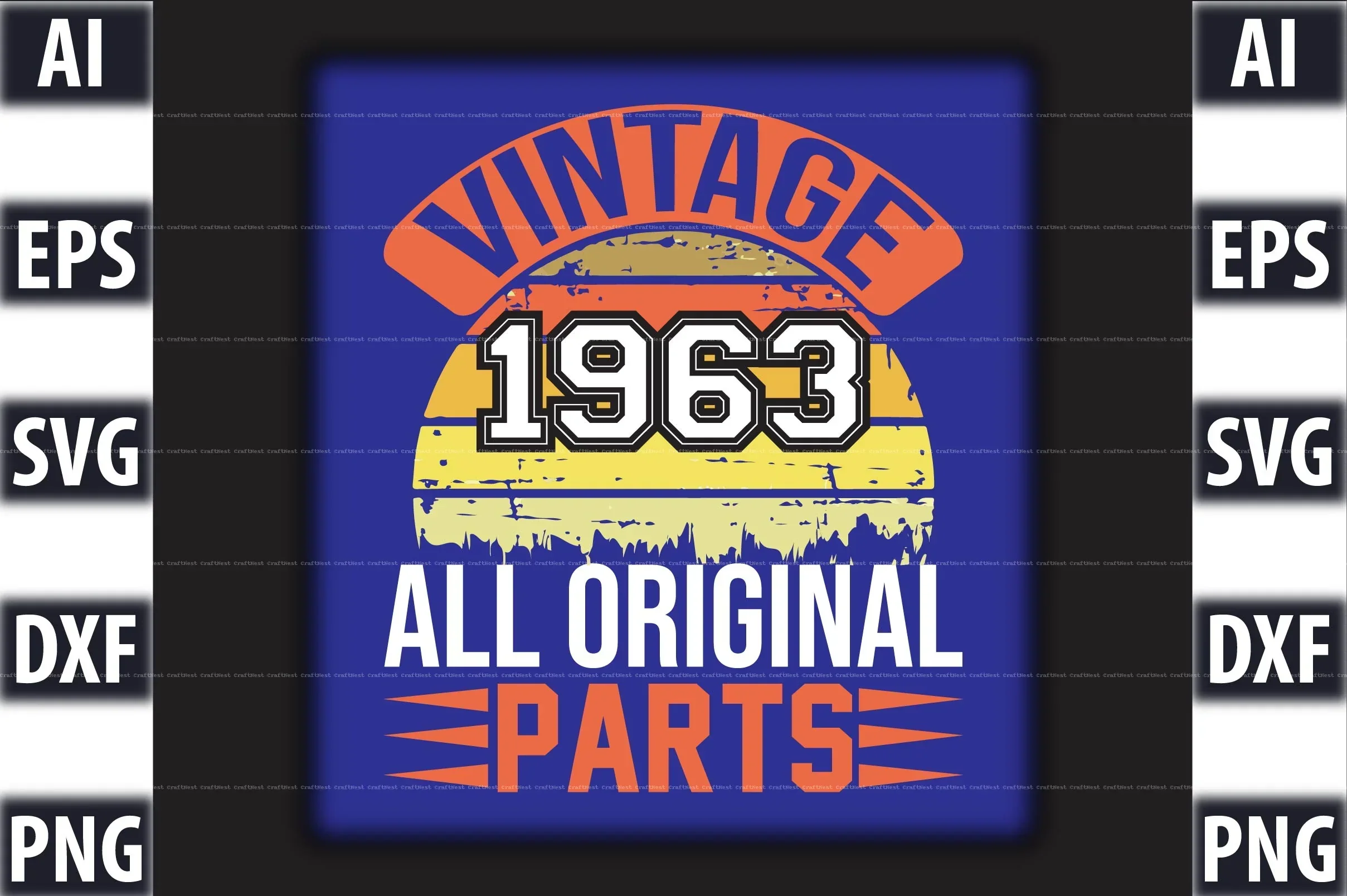 Vintage T-Shirt Design SVG Bundle - Image 13