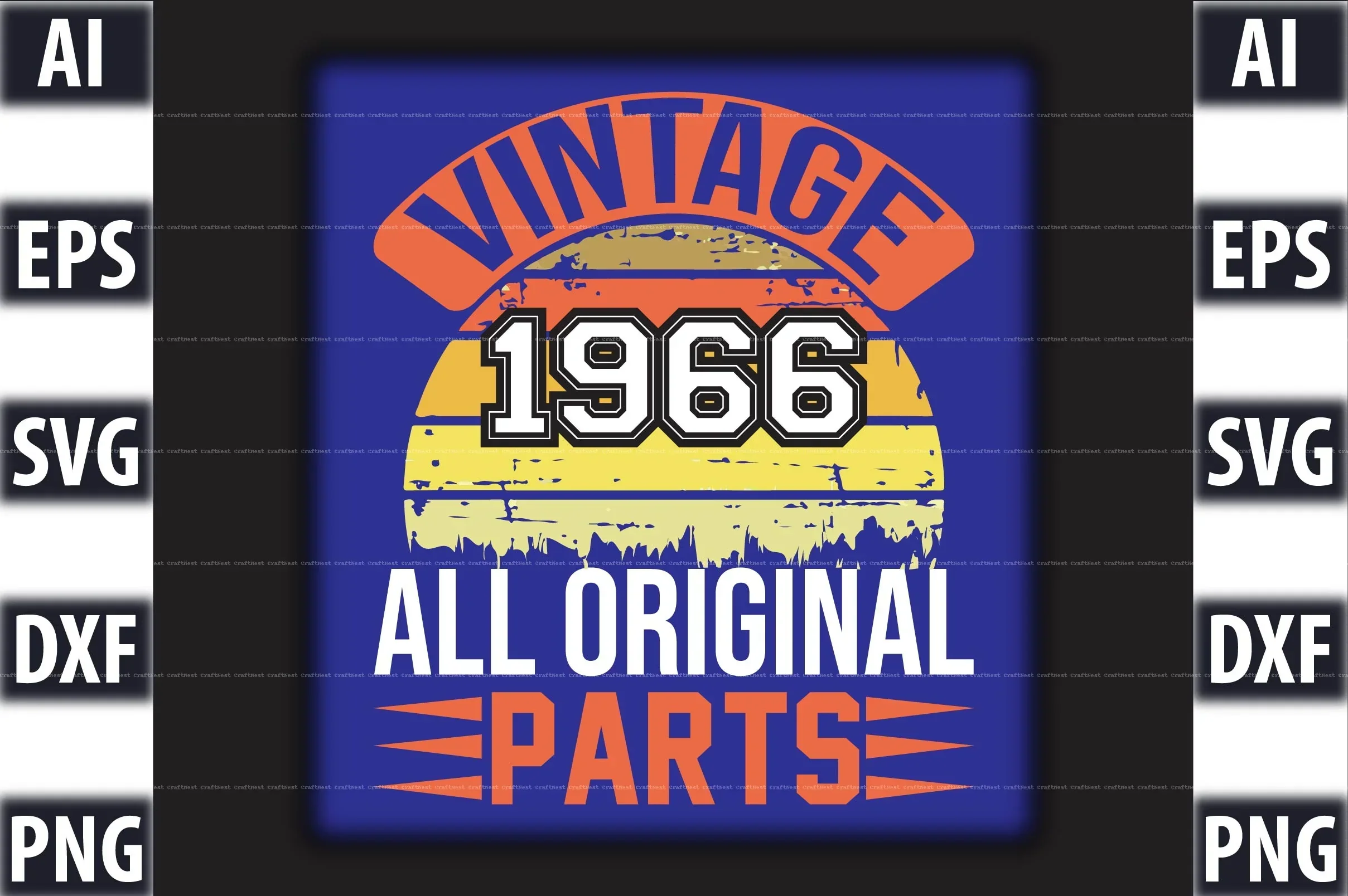 Vintage T-Shirt Design SVG Bundle - Image 17